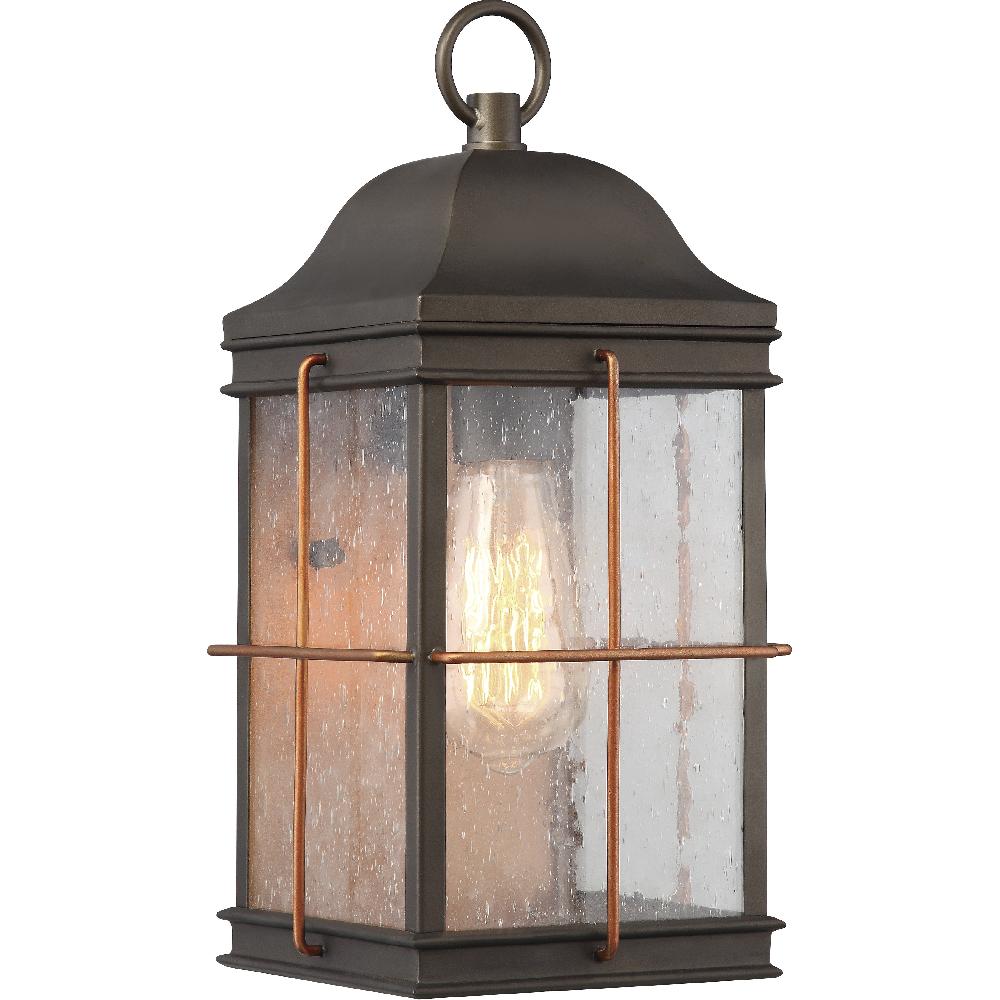 nuvo lighting Howell 1 Light 14 inch Bronze and Copper Accents Outdoor Wall Light