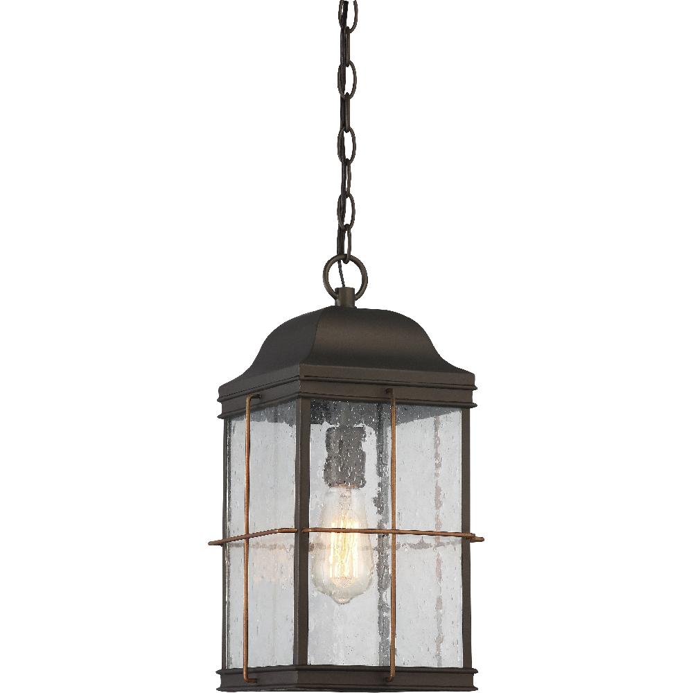 nuvo lighting Howell 1 Light 9 inch Bronze and Copper Accents Outdoor Hanging Lantern