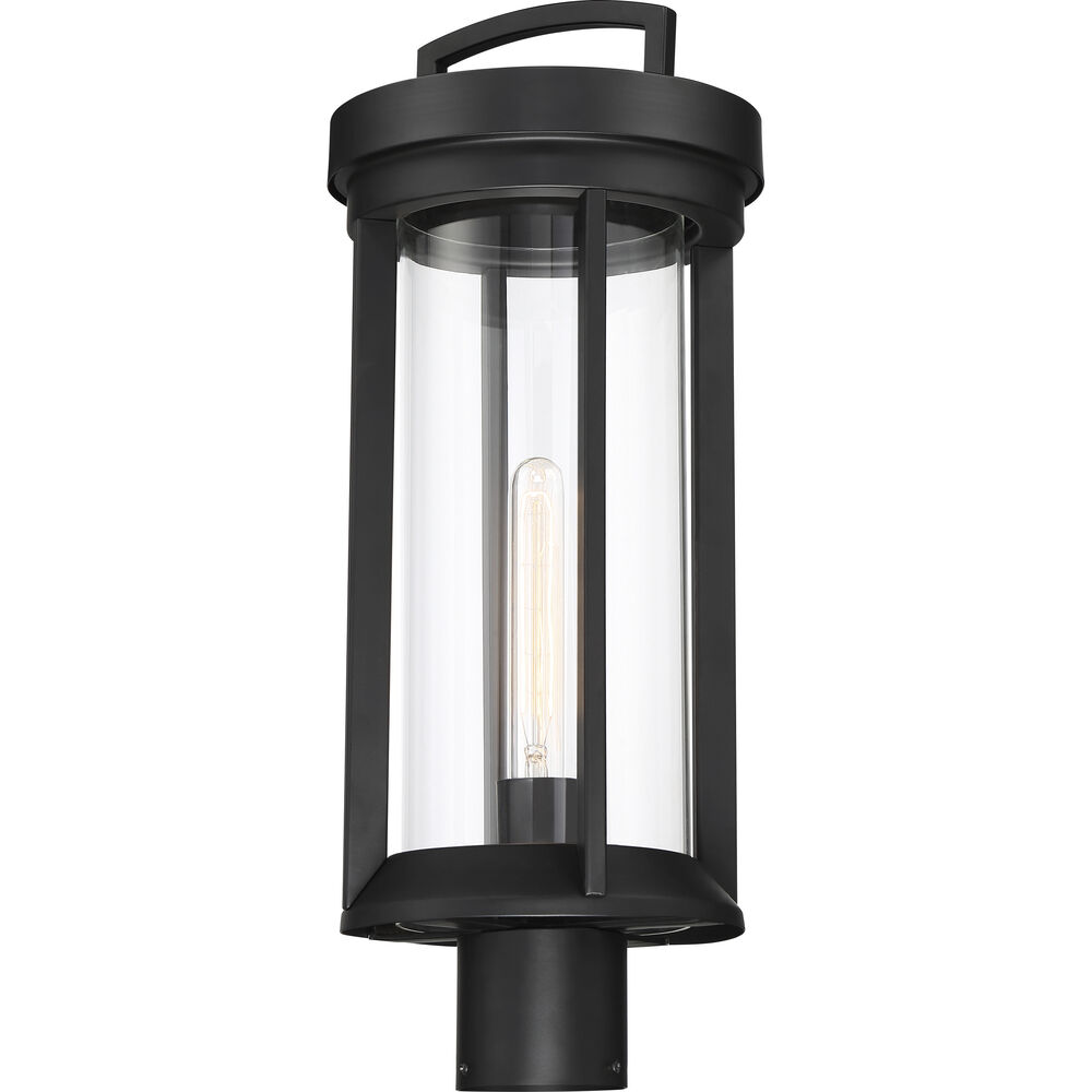 Nuvo Lighting Huron 1 Light 21 Inch Aged Bronze And Glass Outdoor Post Lantern