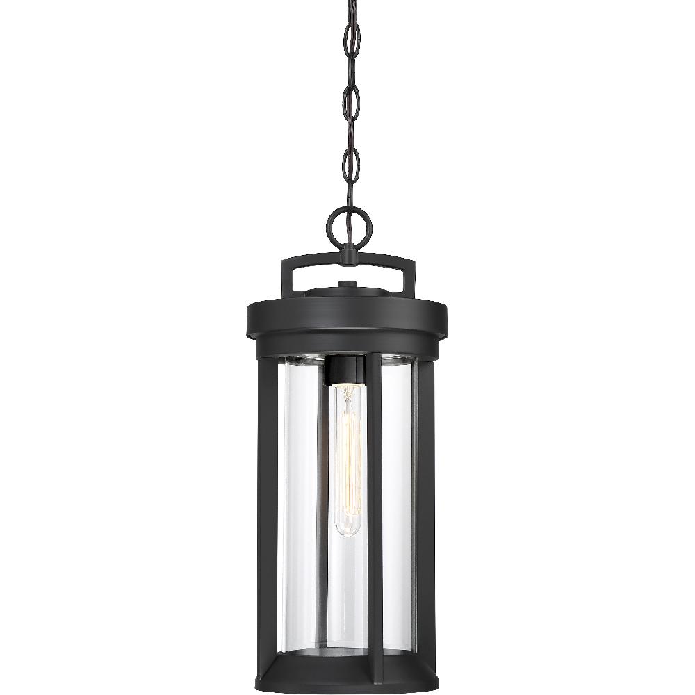 nuvo lighting Huron 1 Light 8 inch Aged Bronze and Clear Outdoor Hanging Lantern