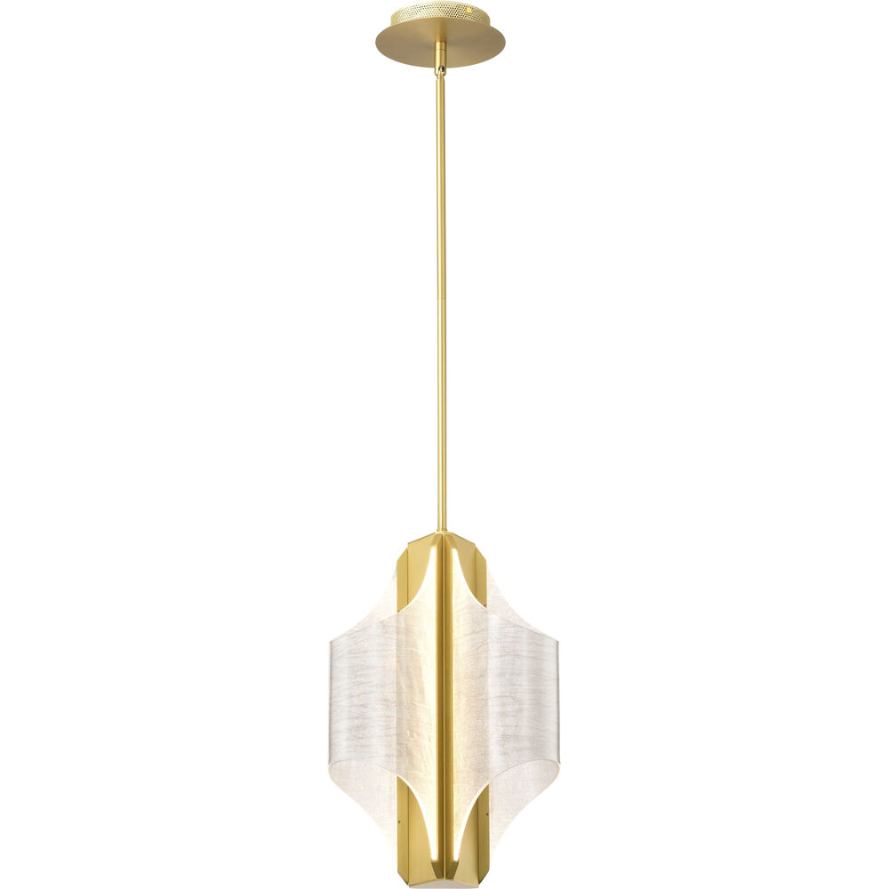 Nuvo Lighting Idris LED 11.5 Inch Vintage Brass Pendant Ceiling Light