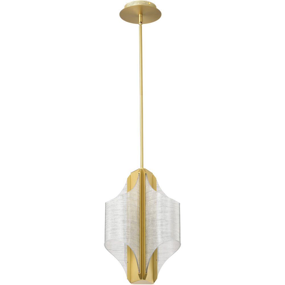 Nuvo Lighting Idris LED 11.5 Inch Vintage Brass Pendant Ceiling Light
