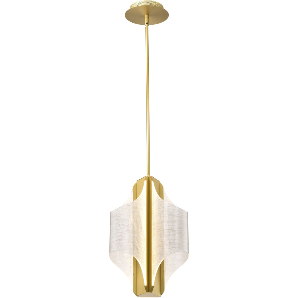 Nuvo Lighting Idris LED 11.5 Inch Vintage Brass Pendant Ceiling Light
