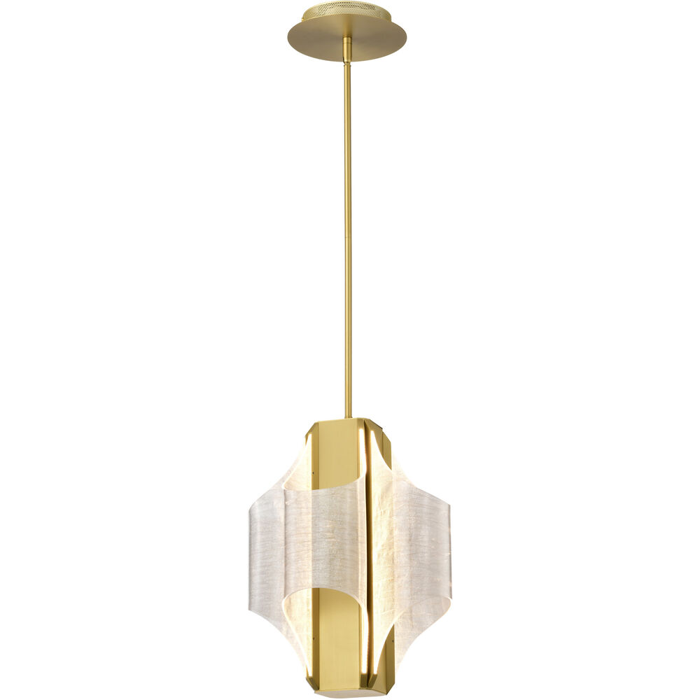 Nuvo Lighting Idris LED 13 Inch Vintage Brass Pendant Ceiling Light