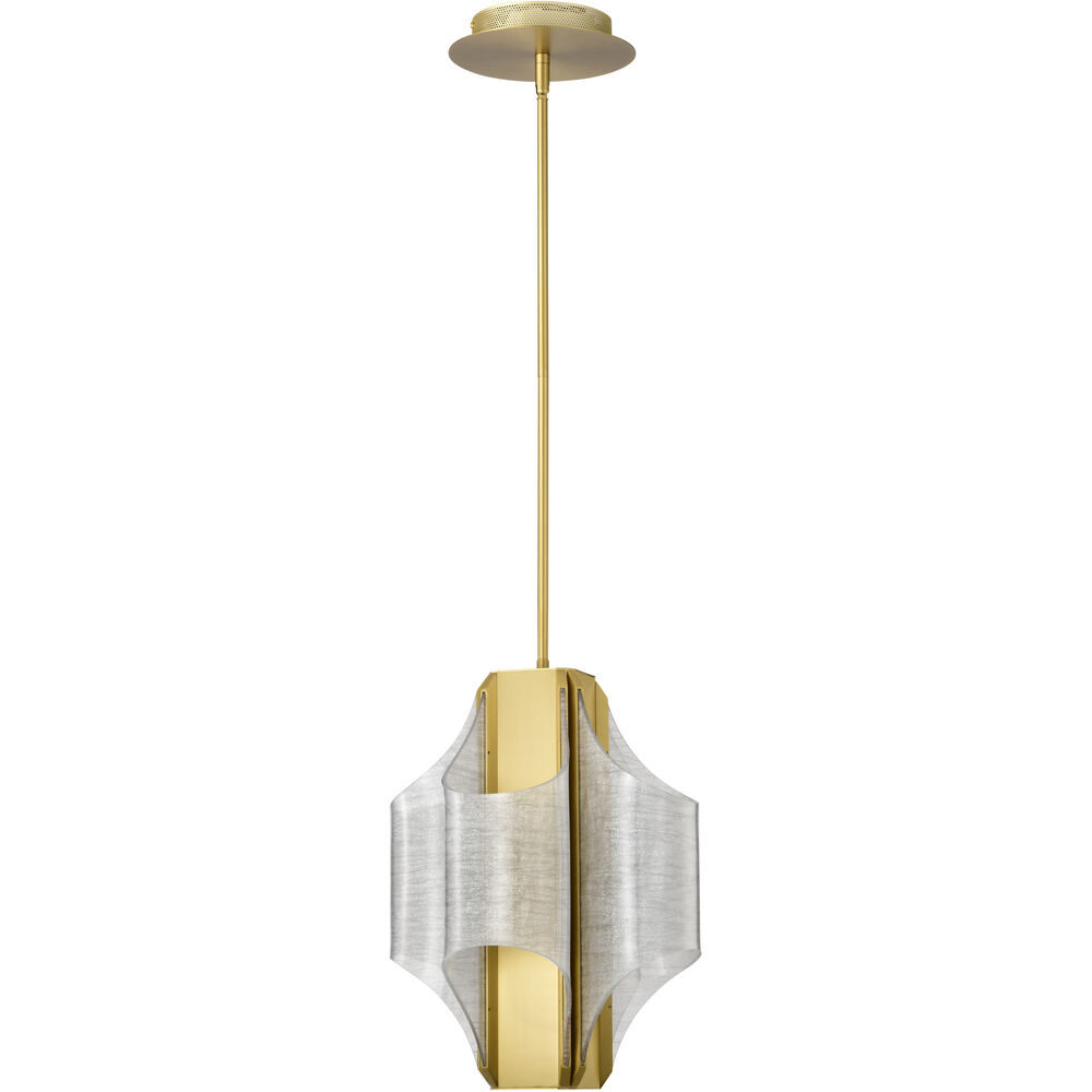 Nuvo Lighting Idris LED 13 Inch Vintage Brass Pendant Ceiling Light