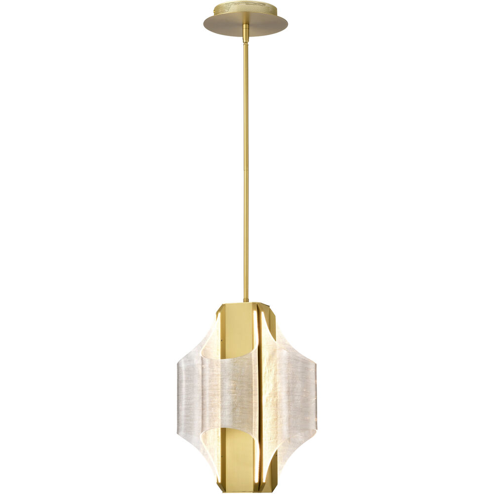 Nuvo Lighting Idris LED 13 Inch Vintage Brass Pendant Ceiling Light