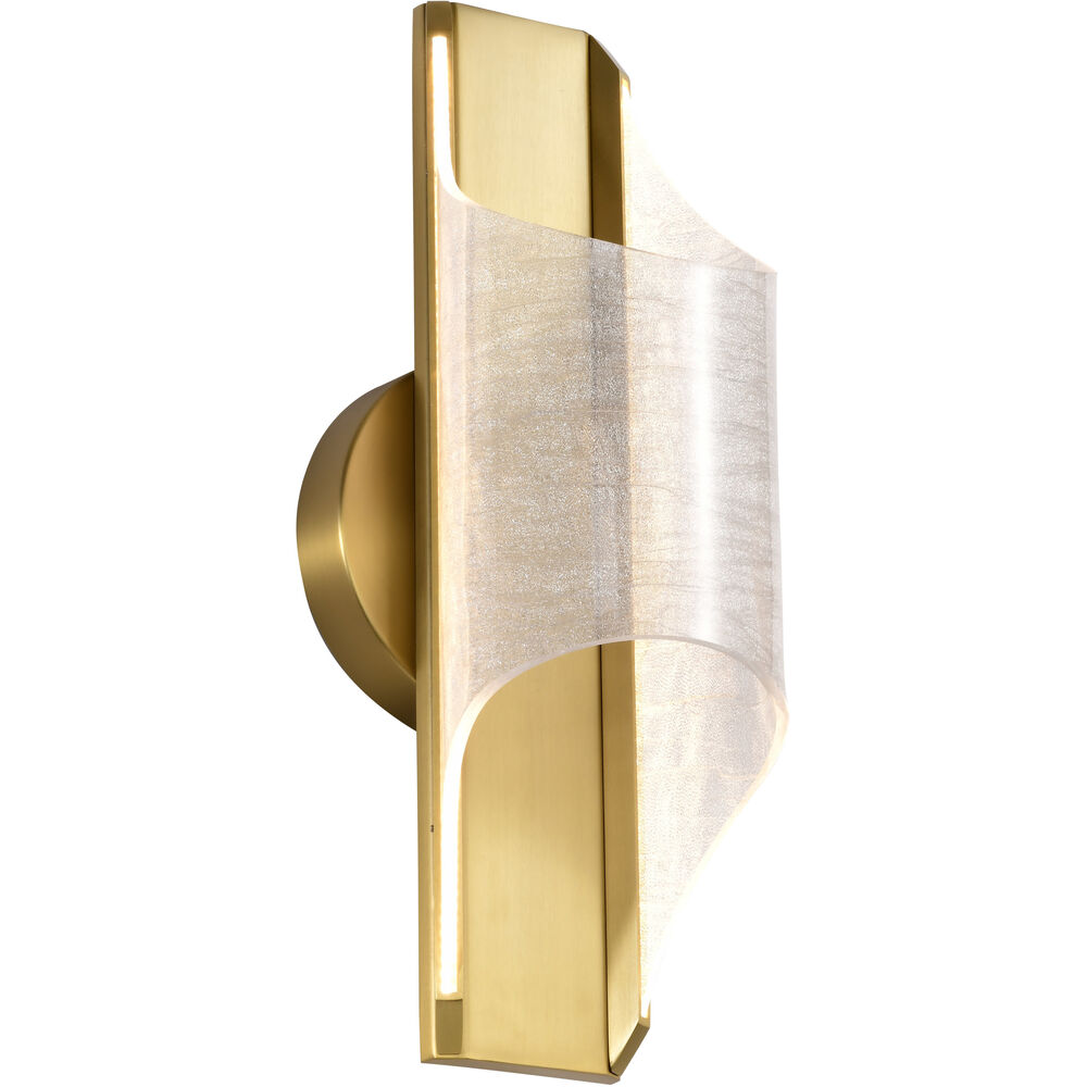 Nuvo Lighting Idris LED 6 Inch Vintage Brass Vanity Wall Light