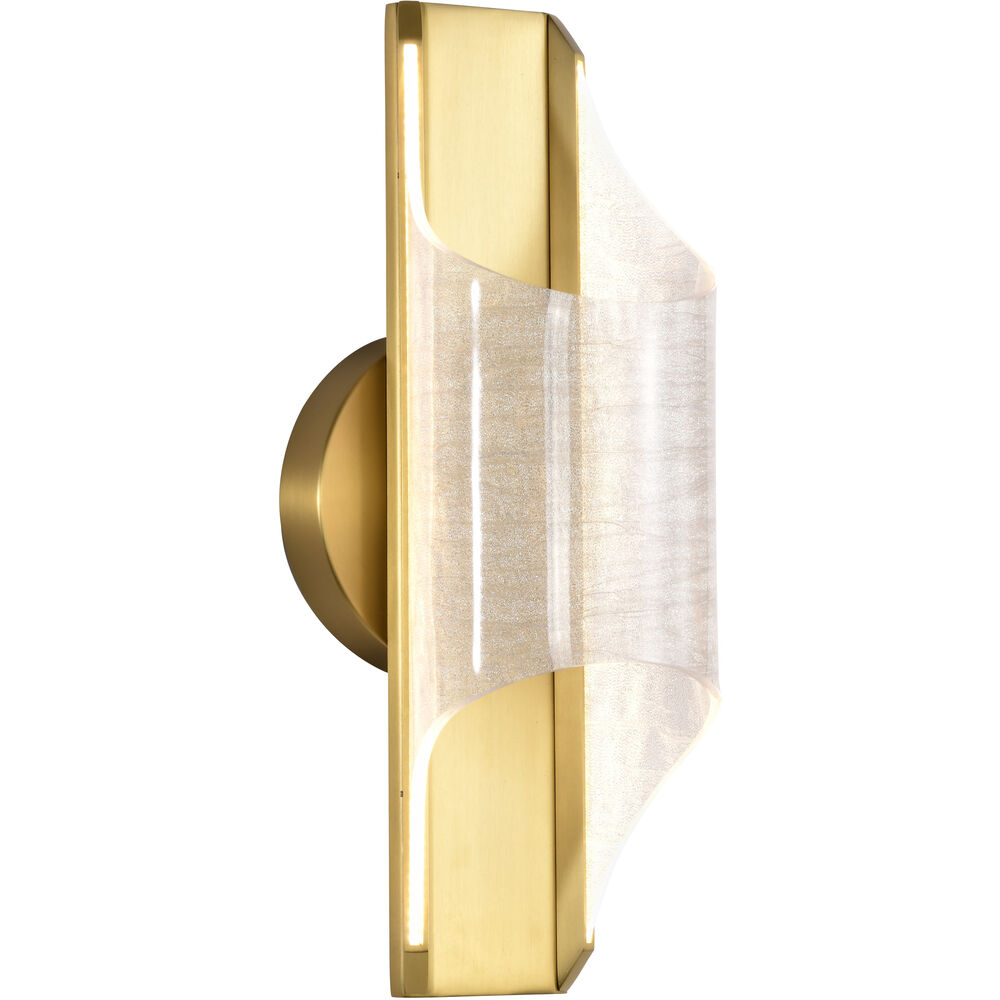 Nuvo Lighting Idris LED 6 Inch Vintage Brass Vanity Wall Light