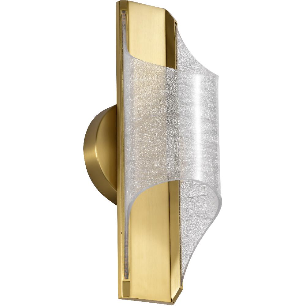 nuvo lighting Idris LED 6 inch Vintage Brass Vanity Wall Light