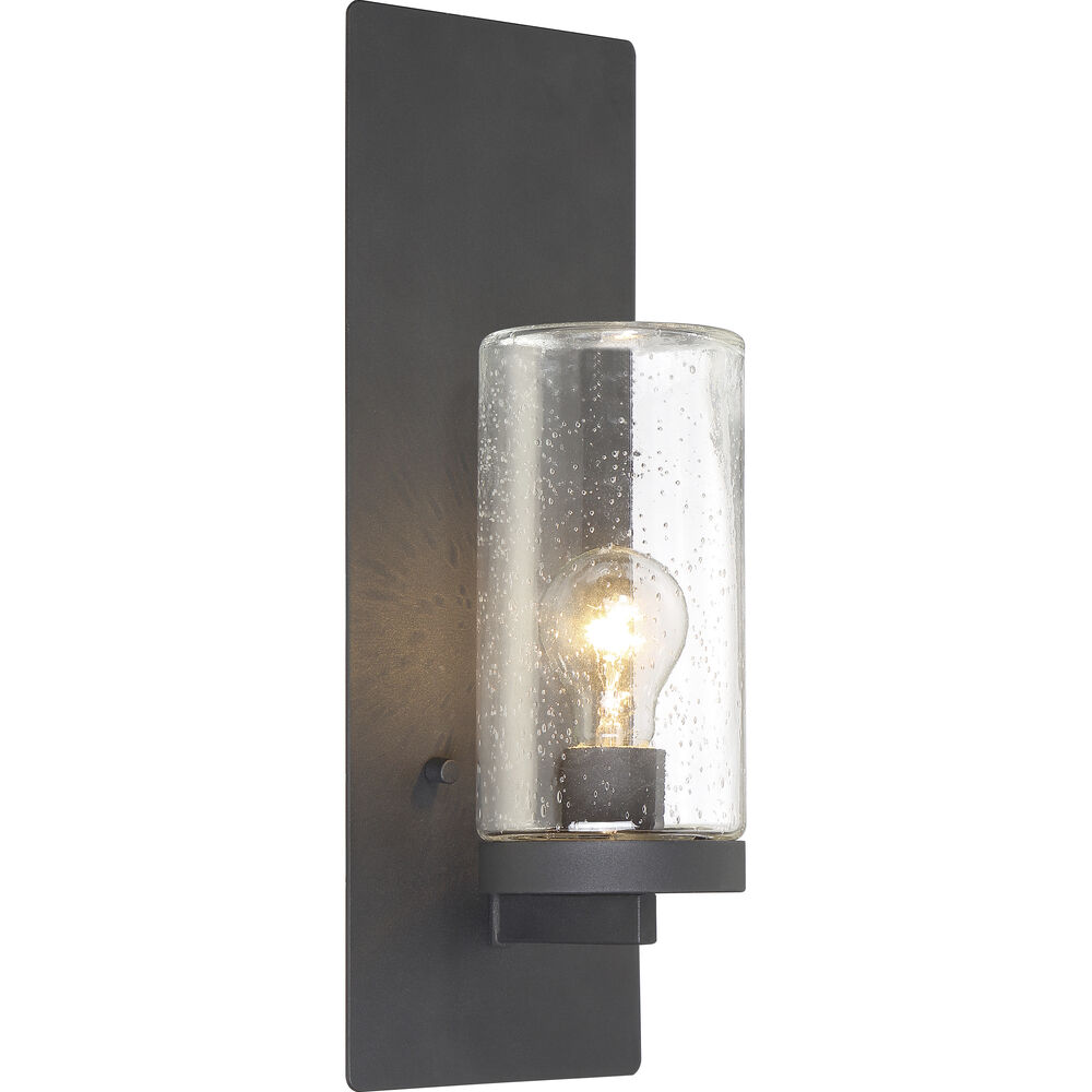 Nuvo Lighting Indie 1 Light 6 Inch Textured Black Wall Sconce Wall Light Large