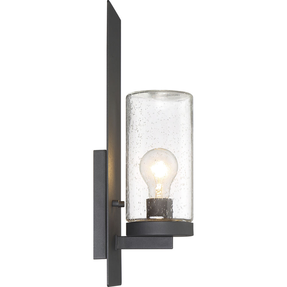 Nuvo Lighting Indie 1 Light 6 Inch Textured Black Wall Sconce Wall Light Large