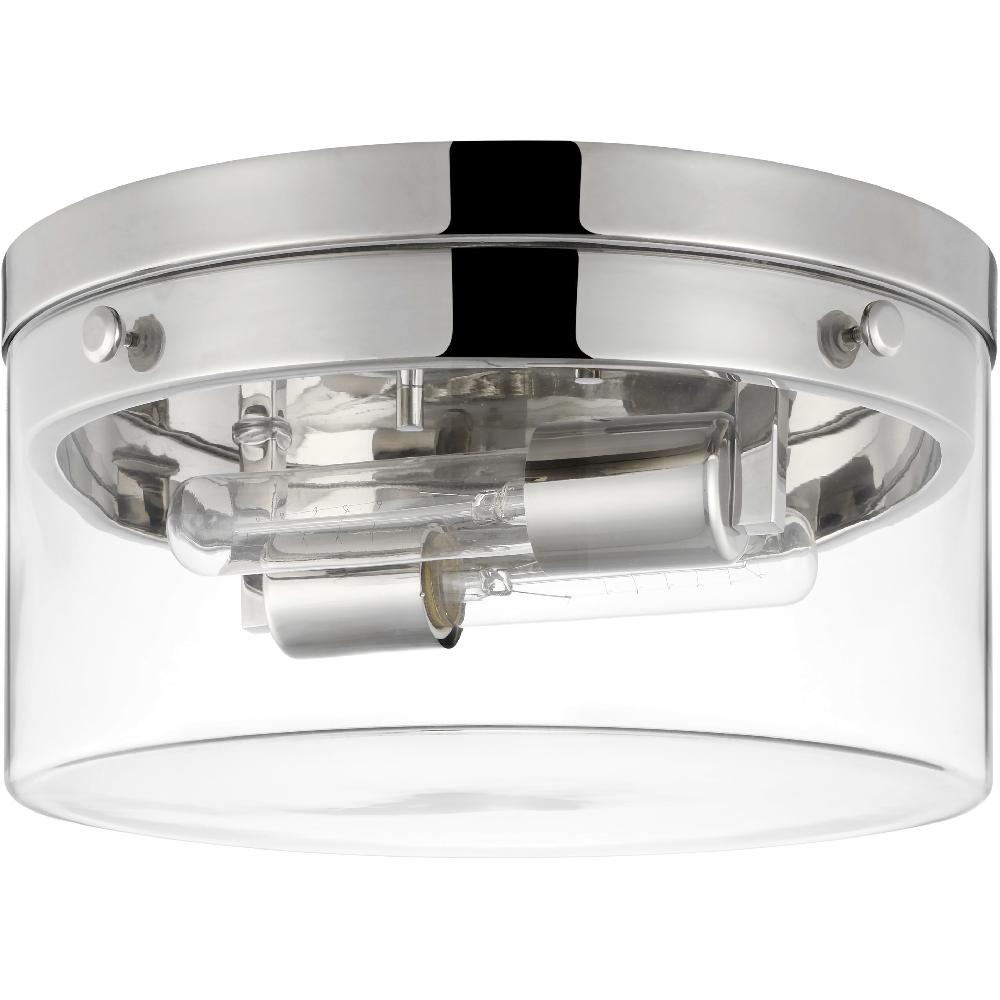 nuvo lighting Intersection 2 Light 14 inch Polished Nickel Flush Ceiling Light