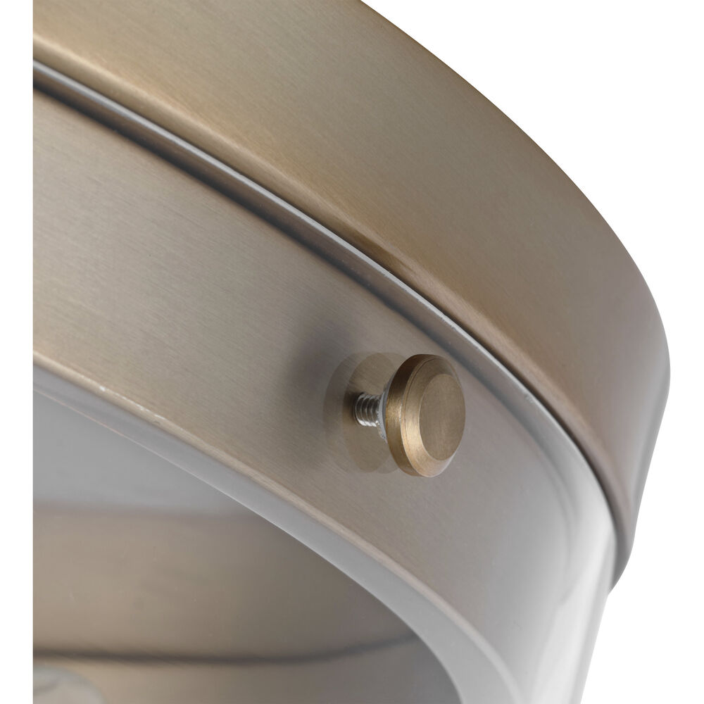 Nuvo Lighting Intersection 3 Light 17 Inch Burnished Brass Flush Ceiling Light