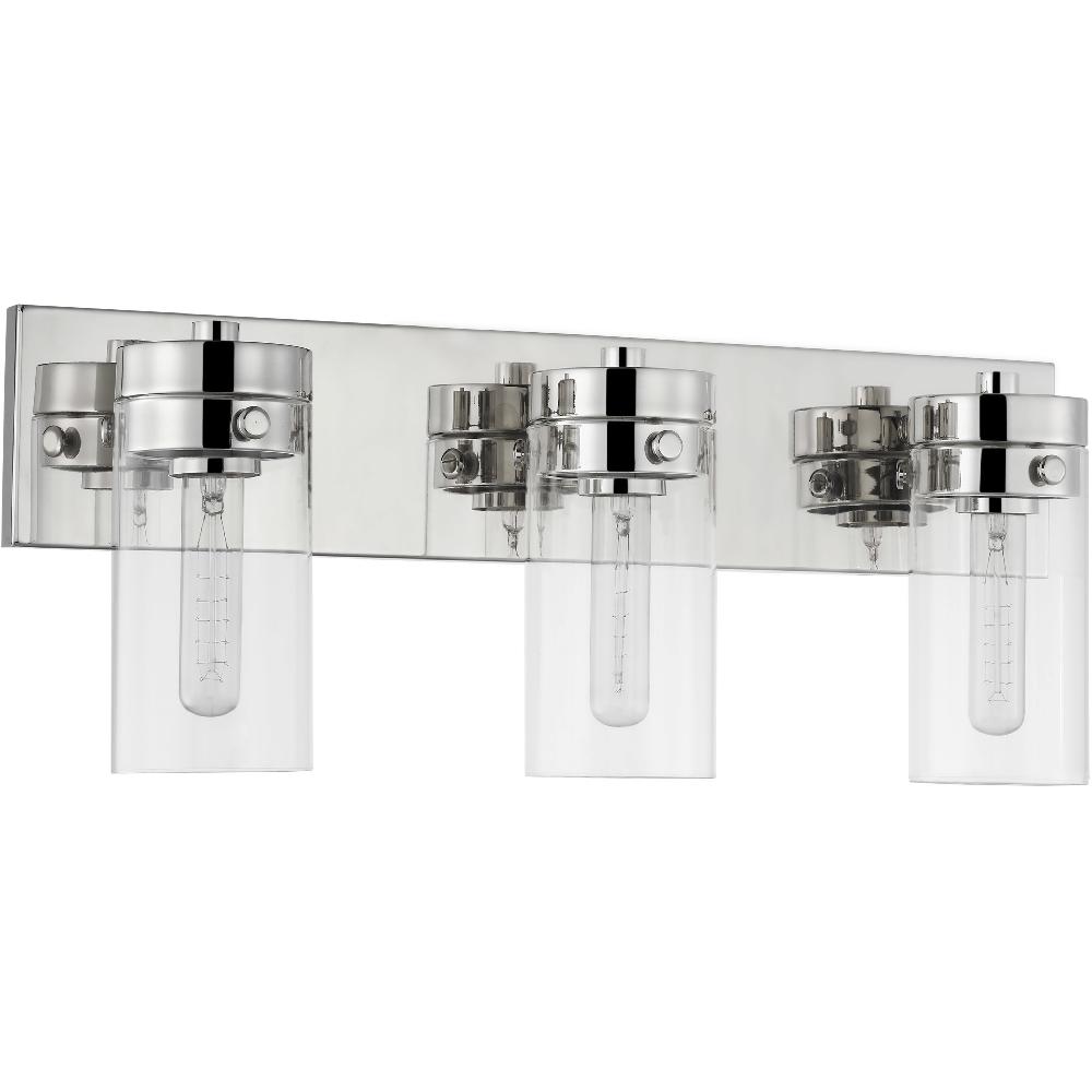 nuvo lighting Intersection 3 Light 22 inch Polished Nickel Bathroom Vanity Lights Wall Light