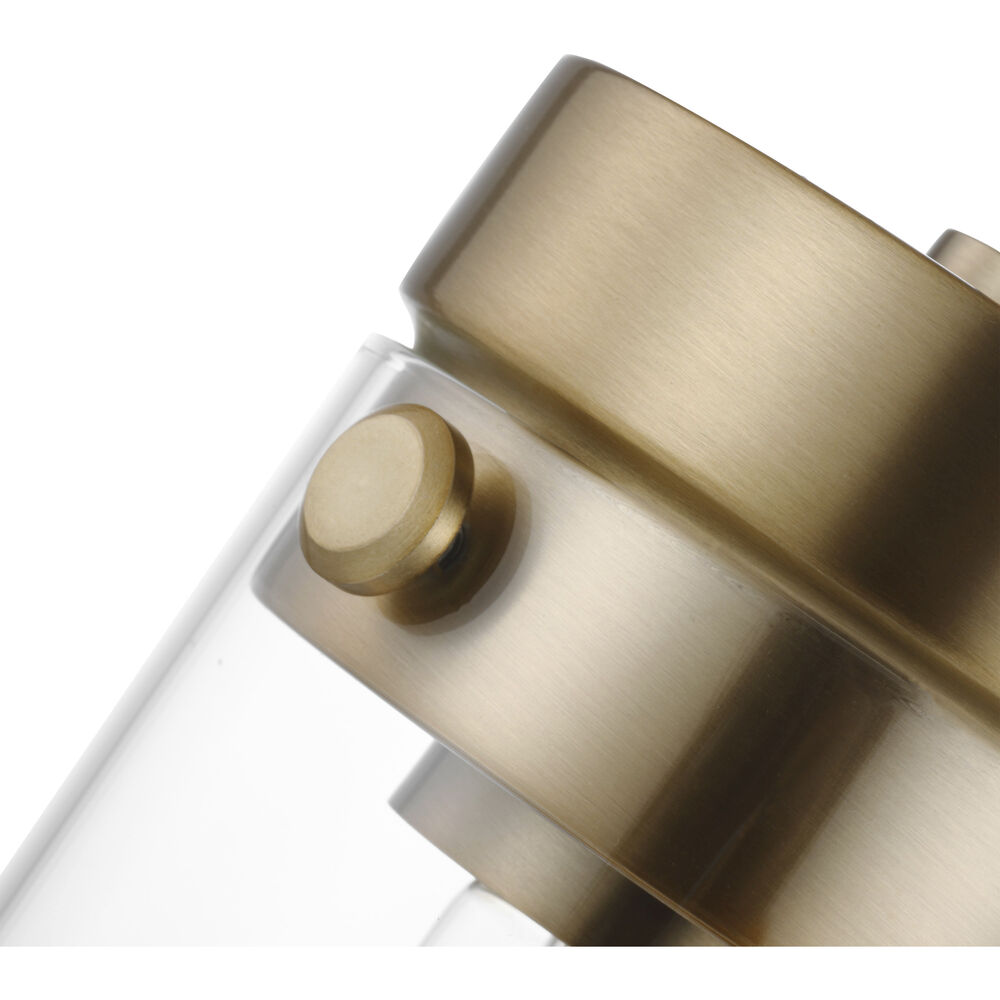 Nuvo Lighting Intersection 4 Light 30 Inch Burnished Brass Bathroom Vanity Lights Wall Light