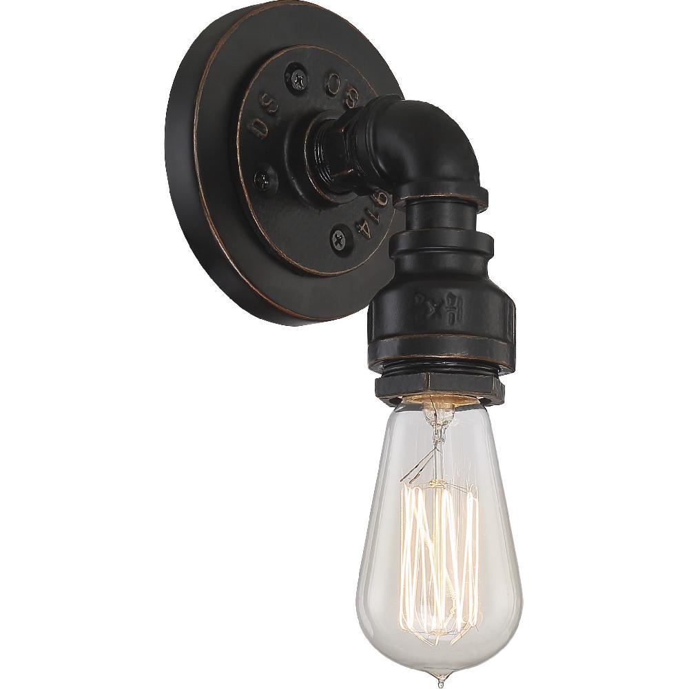nuvo lighting Iron 1 Light 5 inch Industrial Bronze Vanity Light Wall Light