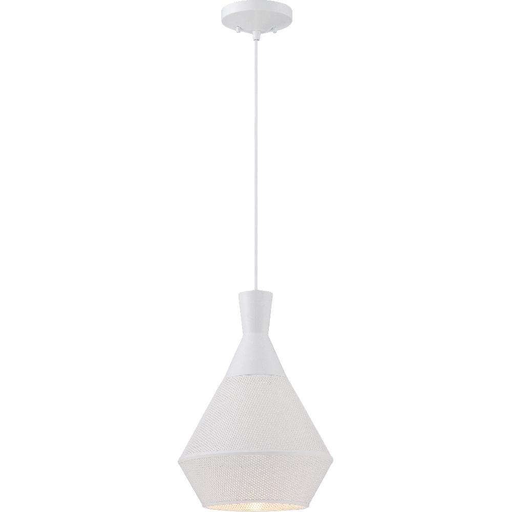 nuvo lighting Jake LED 11 inch Glacier White Pendant Ceiling Light