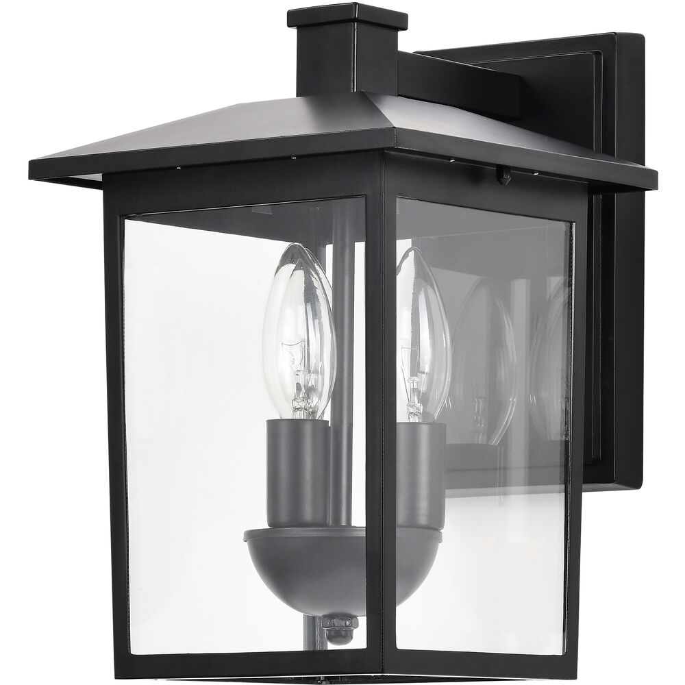 Nuvo Lighting Jamesport 11 Inch Matte Black Outdoor Wall Lantern Small