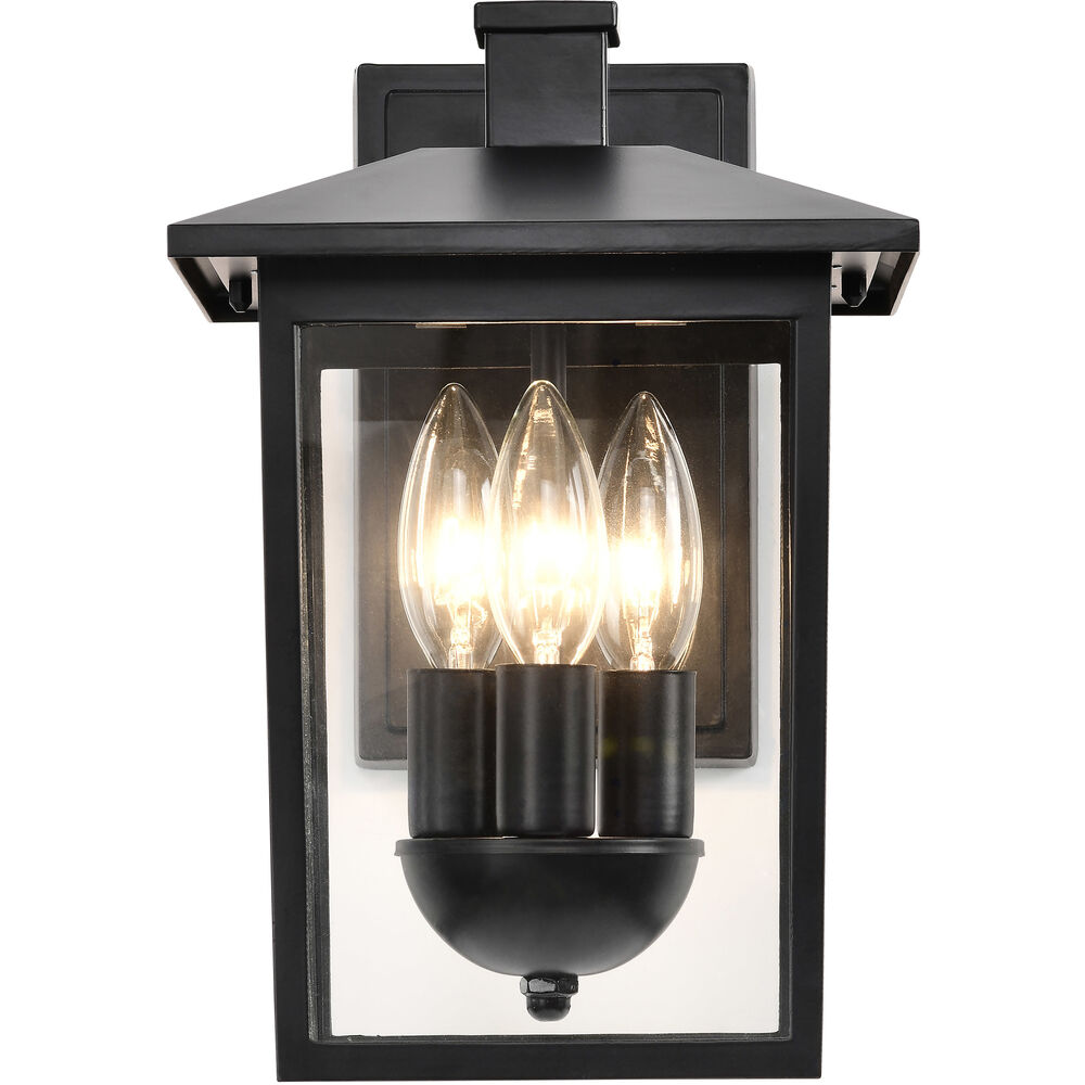 Nuvo Lighting Jamesport 11 Inch Matte Black Outdoor Wall Lantern Small