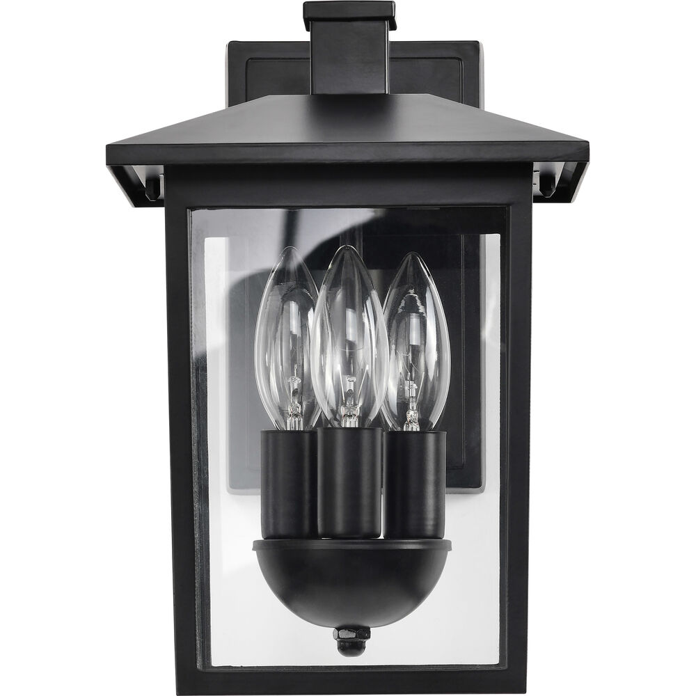 Nuvo Lighting Jamesport 11 Inch Matte Black Outdoor Wall Lantern Small