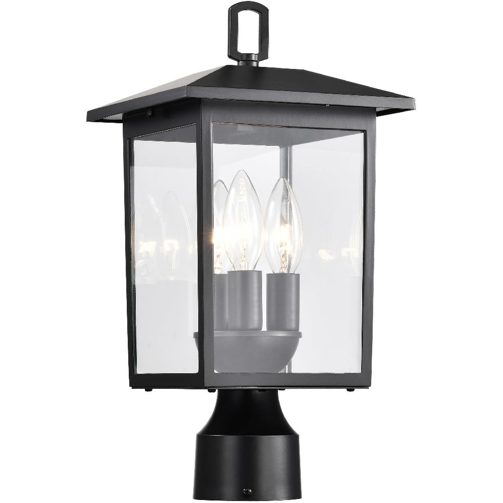 nuvo lighting Jamesport 15 inch Matte Black Post Lantern