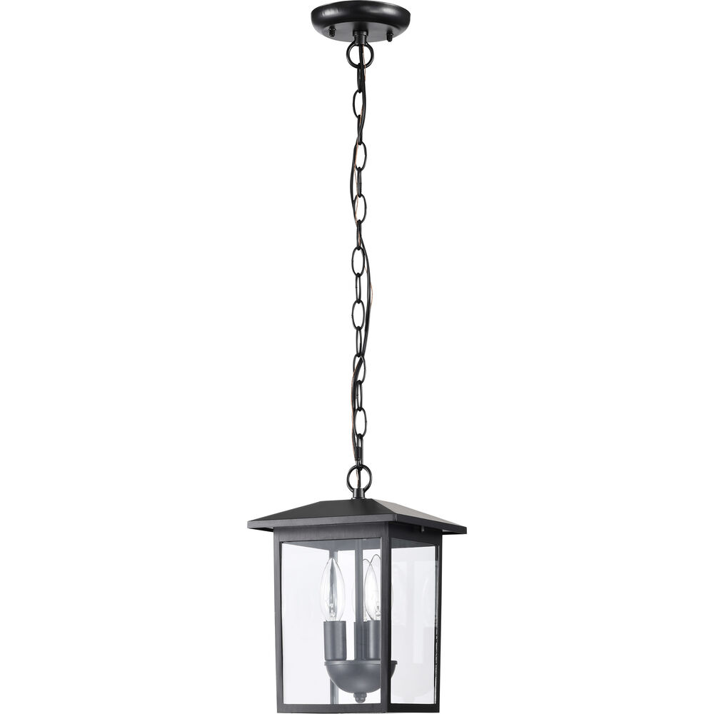 Nuvo Lighting Jamesport 8 Inch Matte Black Outdoor Hanging Lantern