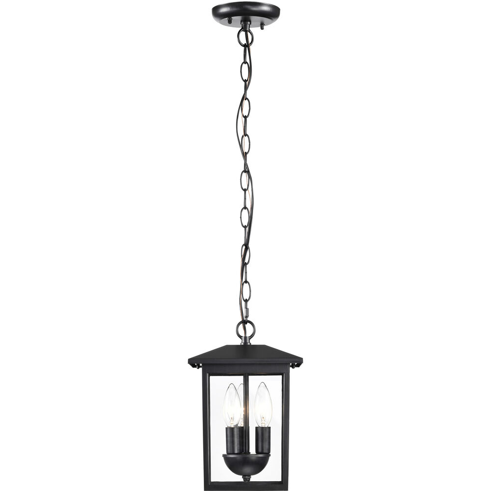 Nuvo Lighting Jamesport 8 Inch Matte Black Outdoor Hanging Lantern