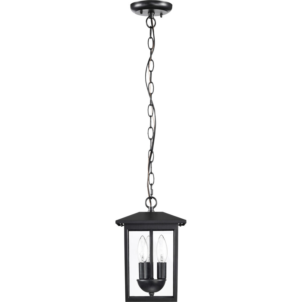 Nuvo Lighting Jamesport 8 Inch Matte Black Outdoor Hanging Lantern