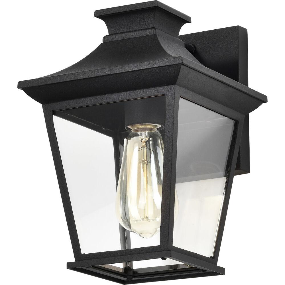 Nuvo Lighting Jasper 11 Inch Matte Black Outdoor Wall Lantern Small