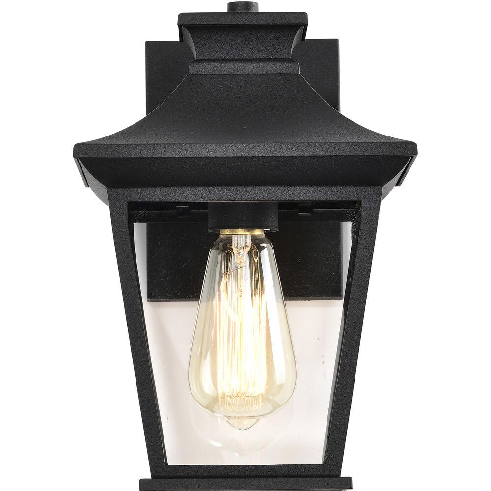 Nuvo Lighting Jasper 11 Inch Matte Black Outdoor Wall Lantern Small