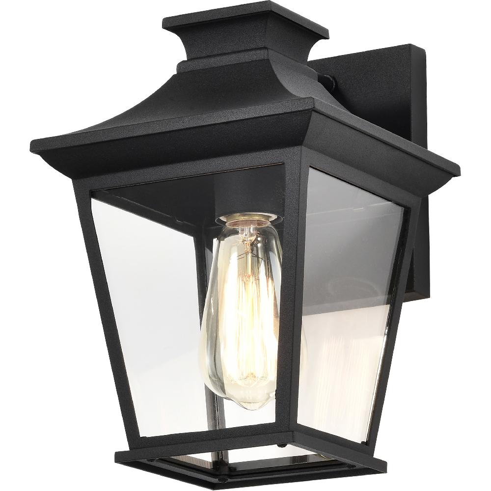 nuvo lighting Jasper 11 inch Matte Black Outdoor Wall Lantern Small