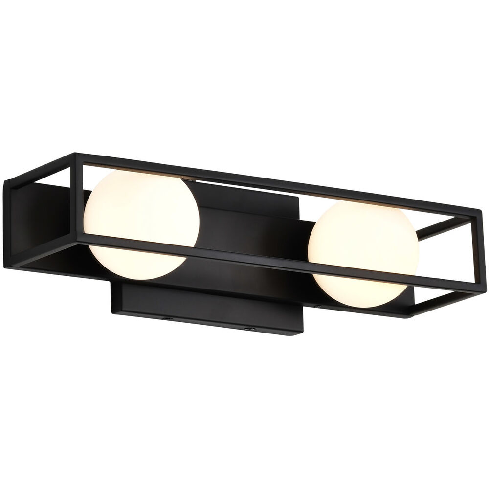 Nuvo Lighting Jenkins LED 15.5 Inch Matte Black Vanity Light Wall Light