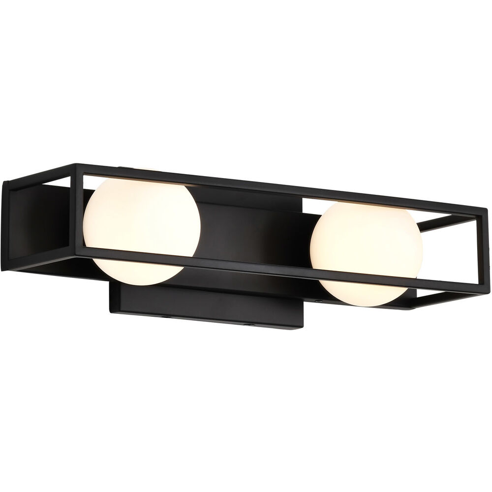 Nuvo Lighting Jenkins LED 15.5 Inch Matte Black Vanity Light Wall Light