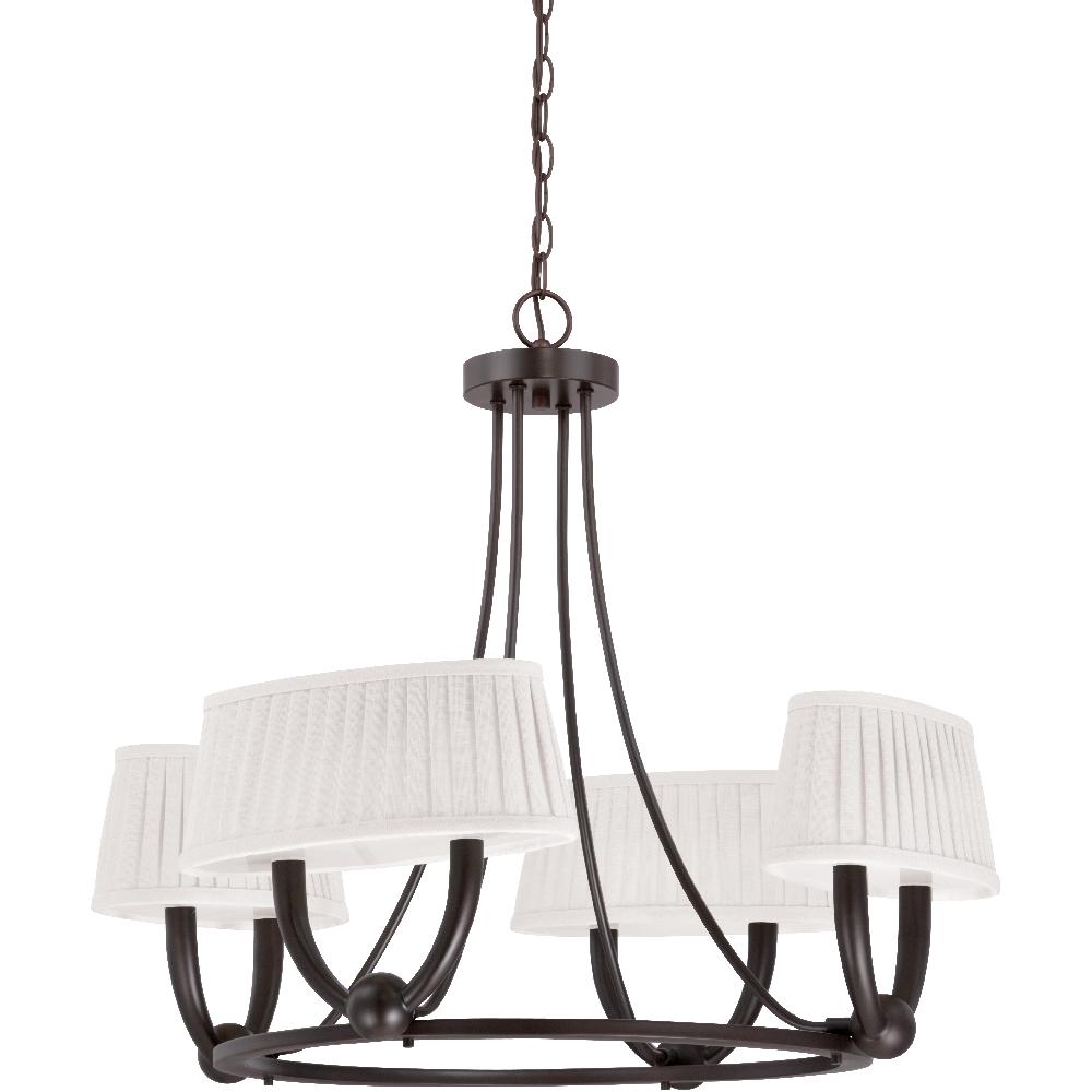 nuvo lighting Kent LED 28 inch Copper Espresso Chandelier Ceiling Light