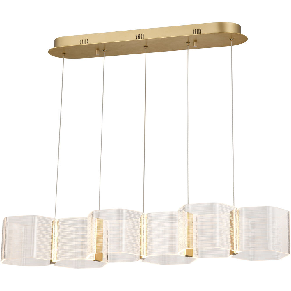 Nuvo Lighting Kenzo LED 10.25 Inch Polished Anodized Bronze Pendant Ceiling Light