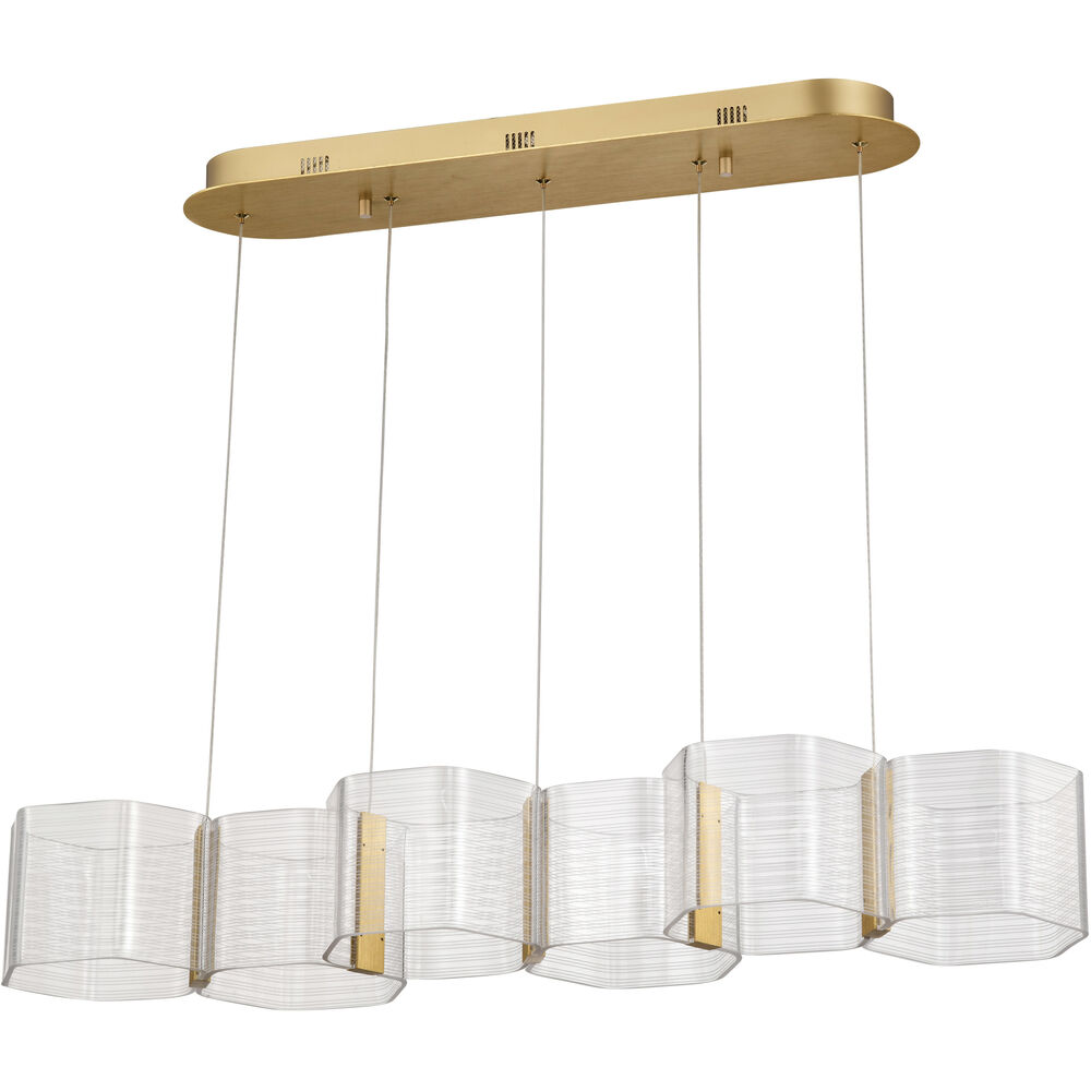 Nuvo Lighting Kenzo LED 10.25 Inch Polished Anodized Bronze Pendant Ceiling Light