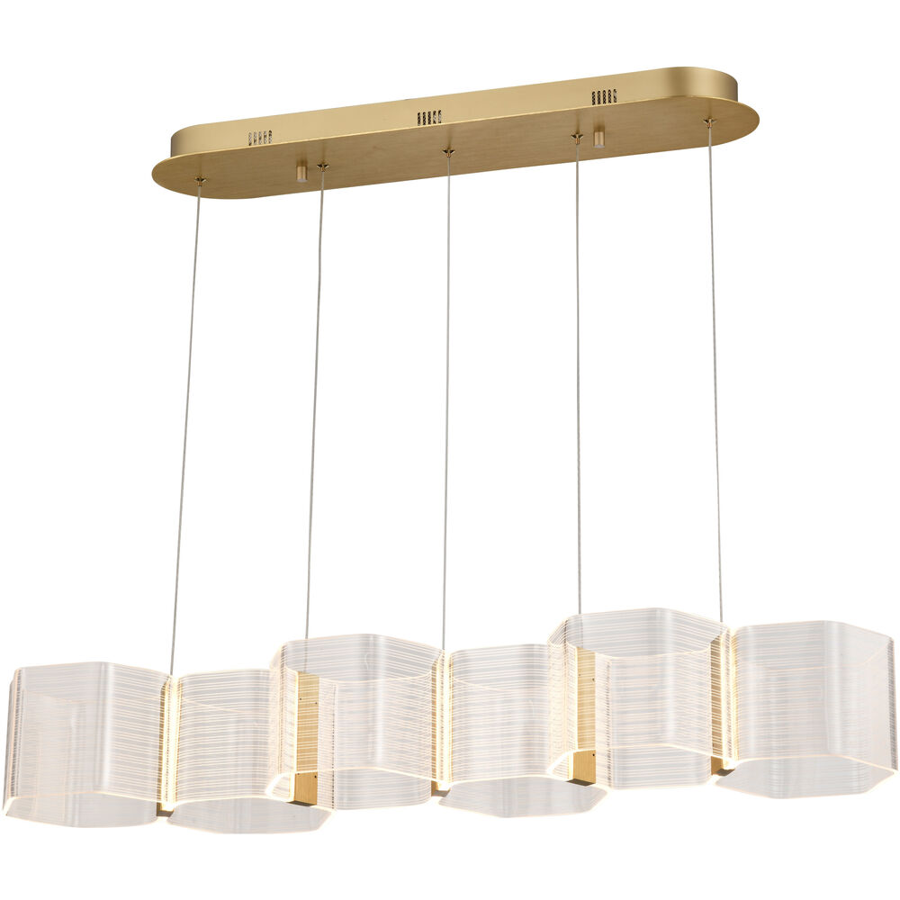 Nuvo Lighting Kenzo LED 10.25 Inch Polished Anodized Bronze Pendant Ceiling Light