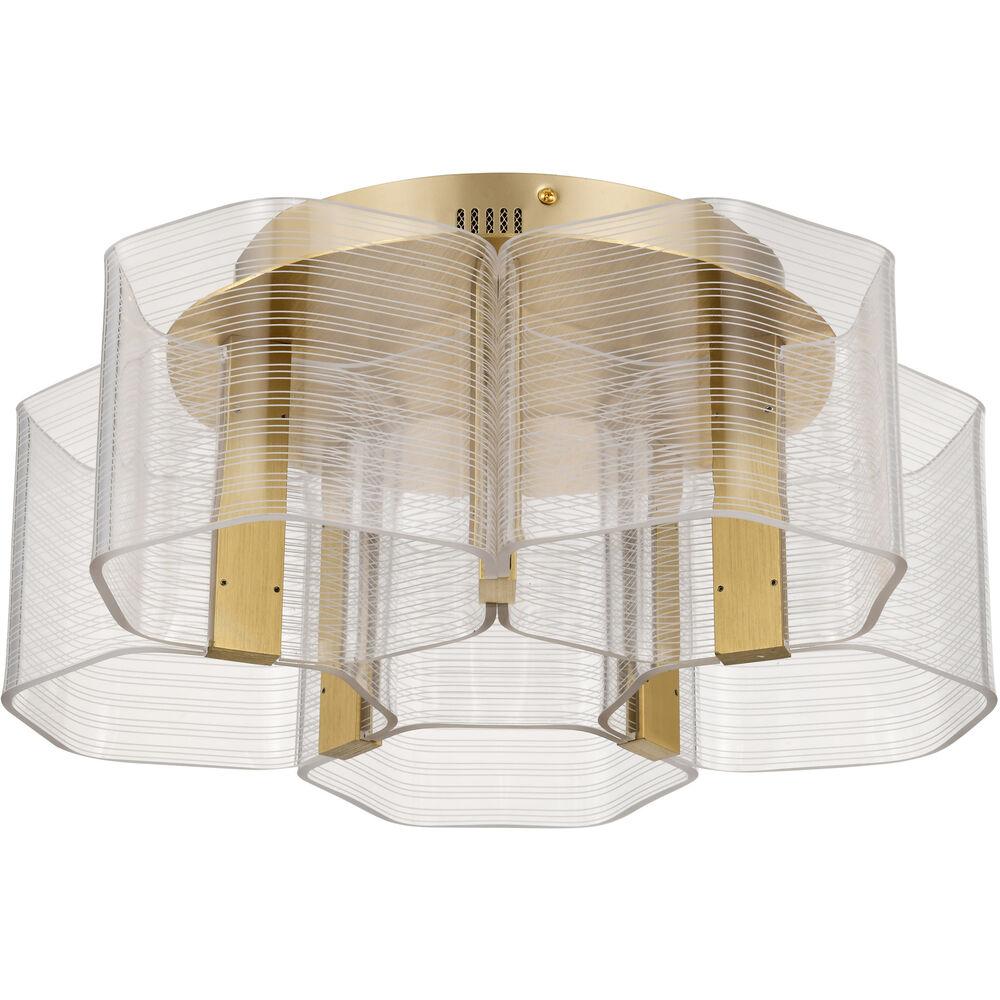 Nuvo Lighting Kenzo LED 17.75 Inch Polished Anodized Bronze Flush Mount Ceiling Light