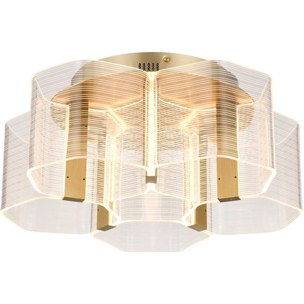 Nuvo Lighting Kenzo LED 17.75 Inch Polished Anodized Bronze Flush Mount Ceiling Light