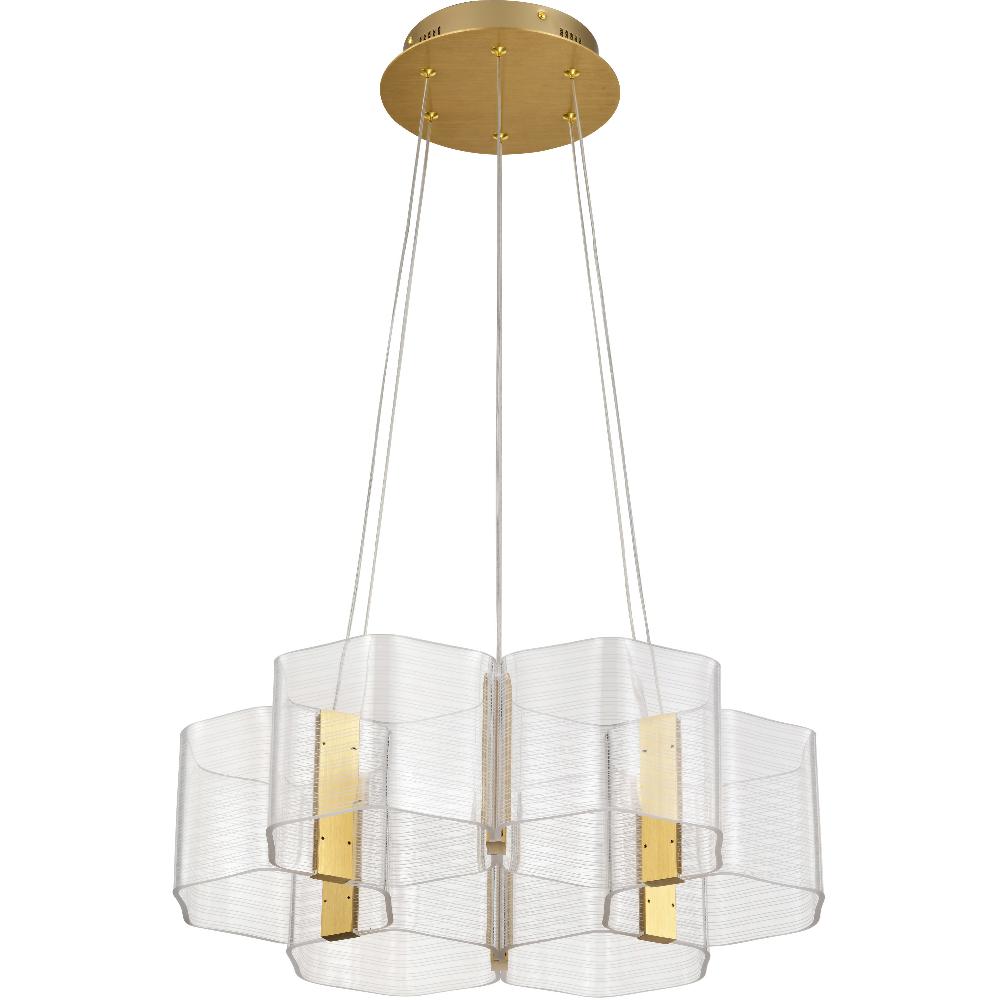 nuvo lighting Kenzo LED 20.5 inch Polished Anodized Bronze Chandelier Ceiling Light