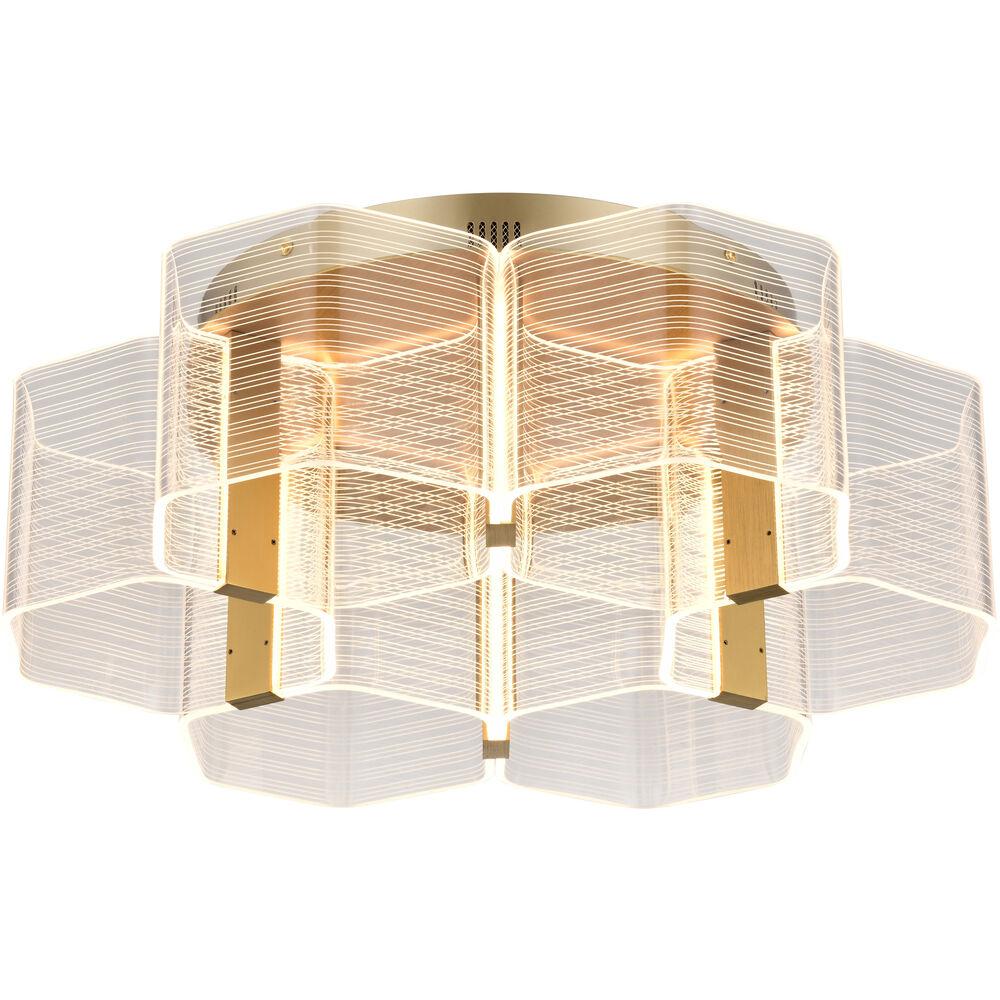 Nuvo Lighting Kenzo LED 20.5 Inch Polished Anodized Bronze Flush Mount Ceiling Light