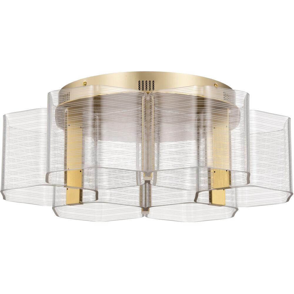 Nuvo Lighting Kenzo LED 20.5 Inch Polished Anodized Bronze Flush Mount Ceiling Light