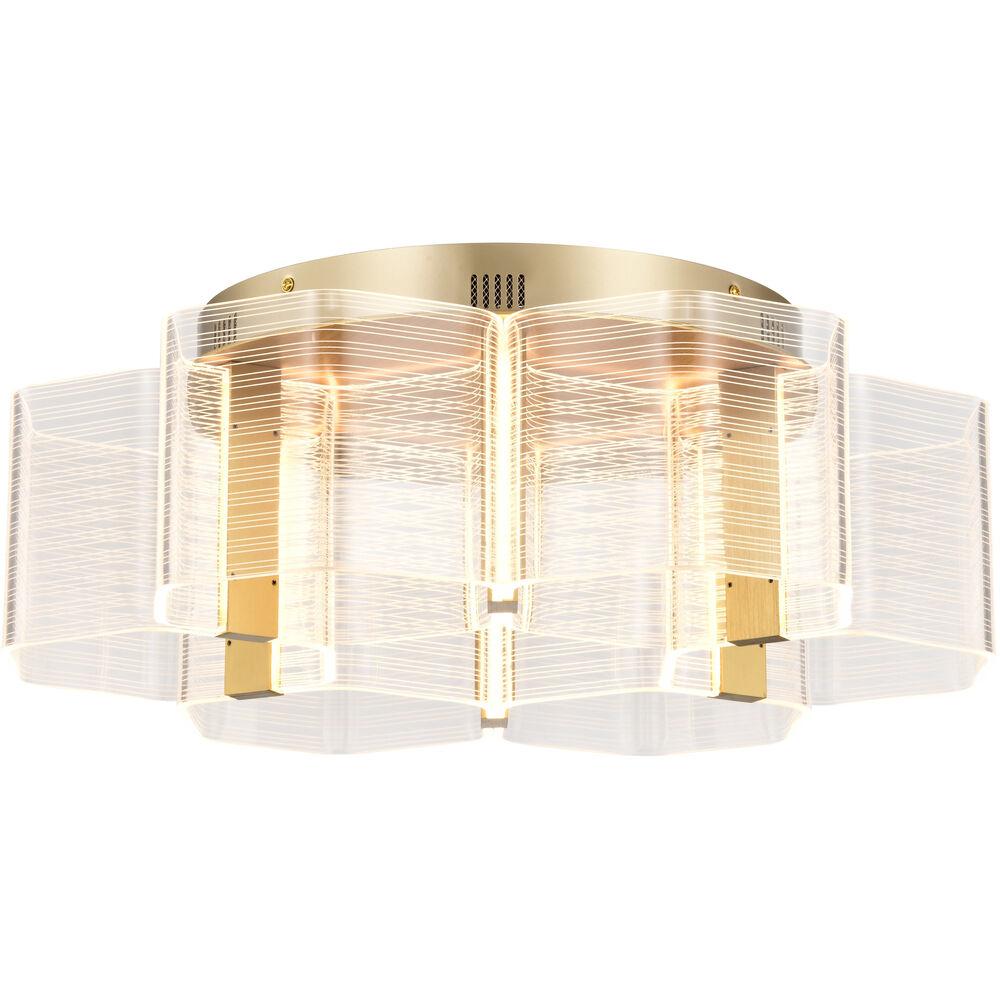 Nuvo Lighting Kenzo LED 20.5 Inch Polished Anodized Bronze Flush Mount Ceiling Light
