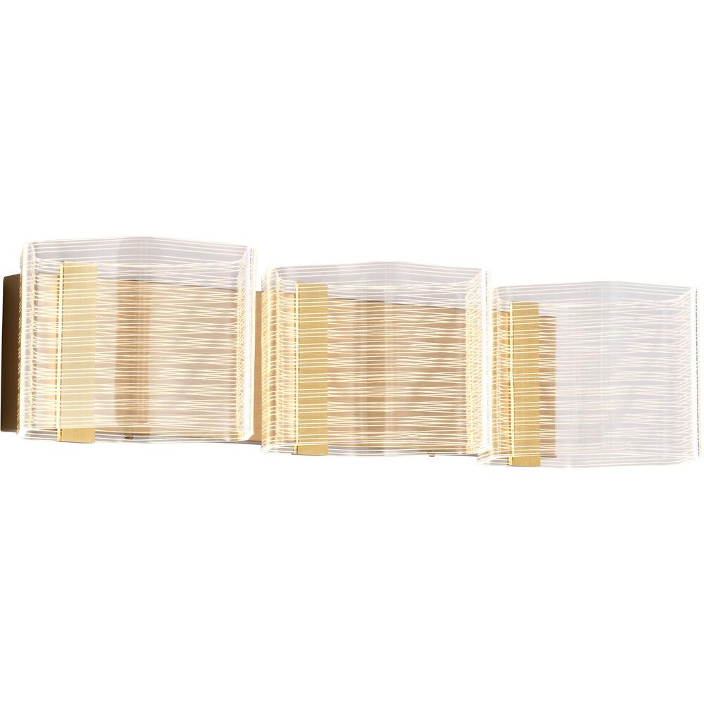 Nuvo Lighting Kenzo LED 25 Inch Polished Anodized Bronze Vanity Wall Light