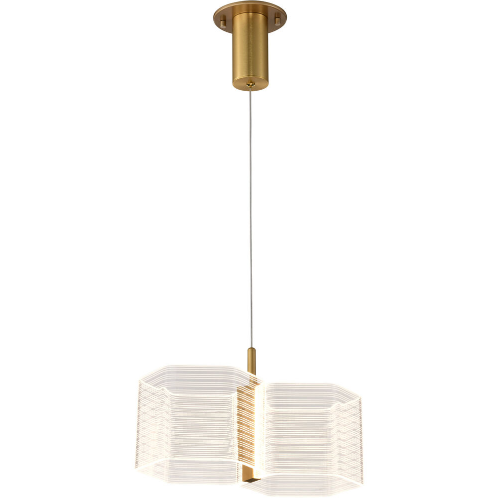 Nuvo Lighting Kenzo LED 7.63 Inch Polished Anodized Bronze Pendant Ceiling Light