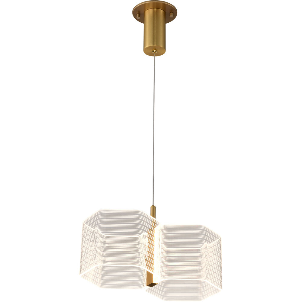 Nuvo Lighting Kenzo LED 7.63 Inch Polished Anodized Bronze Pendant Ceiling Light