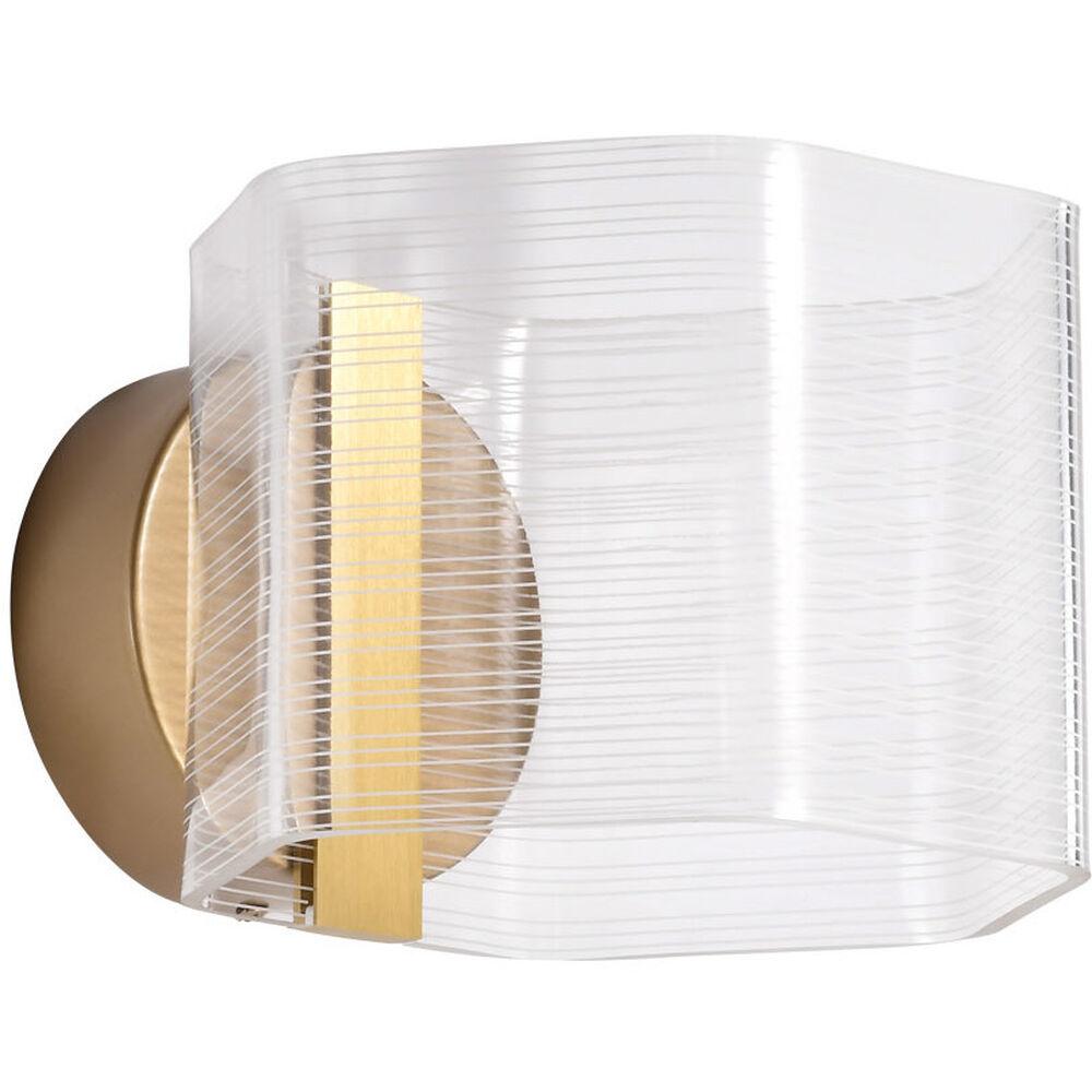 Nuvo Lighting Kenzo LED 7.63 Inch Polished Anodized Bronze Vanity Wall Light