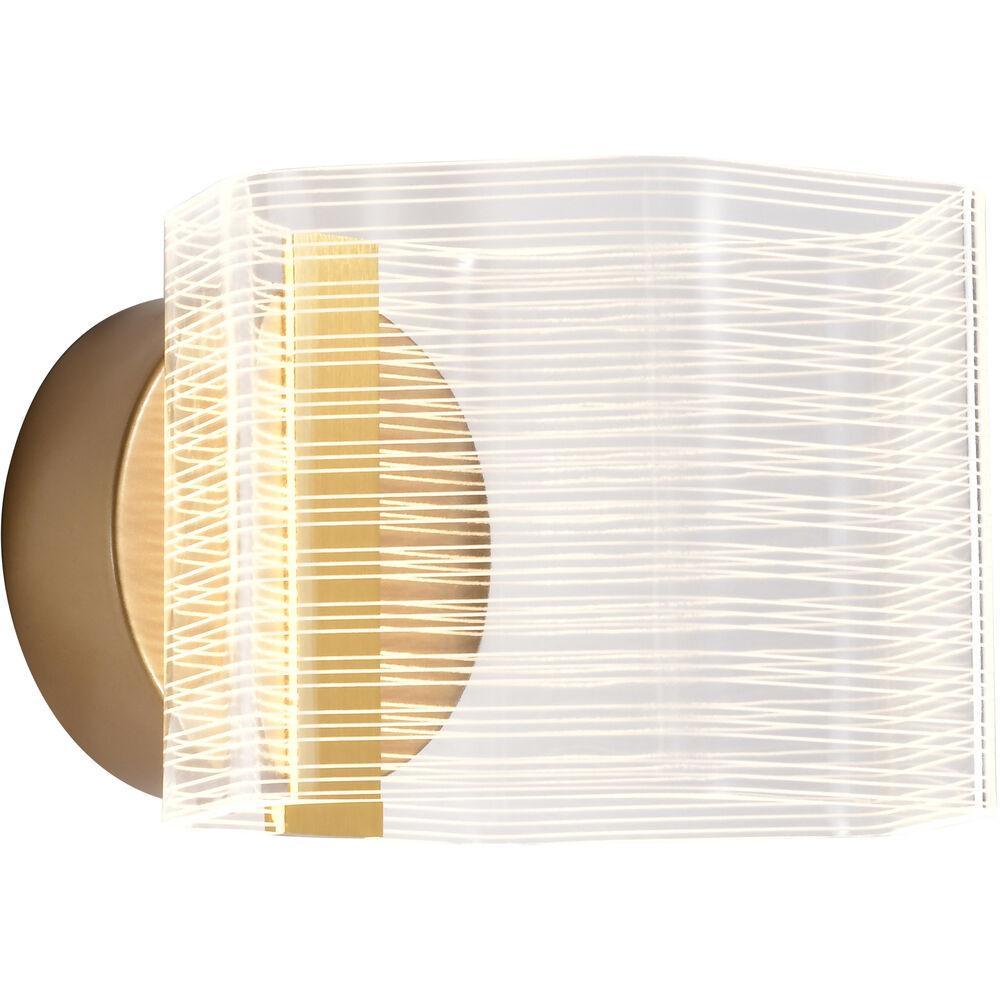 Nuvo Lighting Kenzo LED 7.63 Inch Polished Anodized Bronze Vanity Wall Light