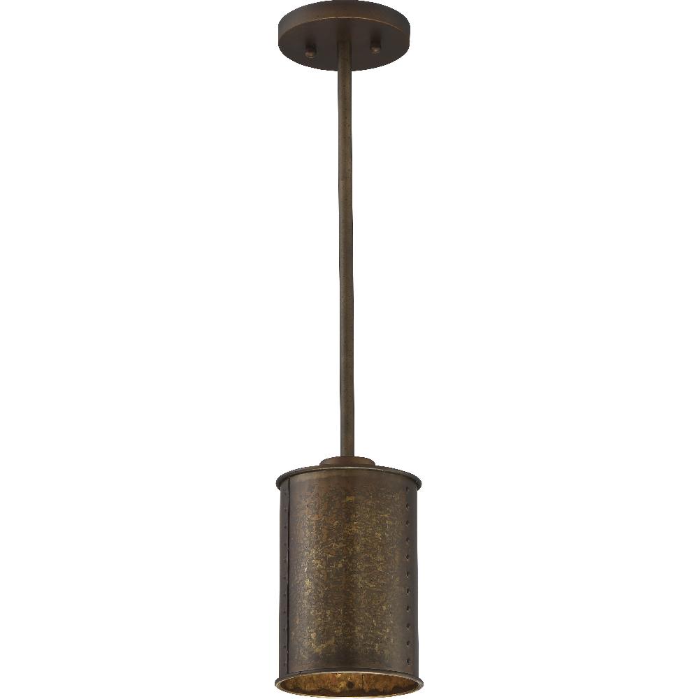 nuvo lighting Kettle 1 Light 6 inch Weathered Brass Mini Pendant Ceiling Light