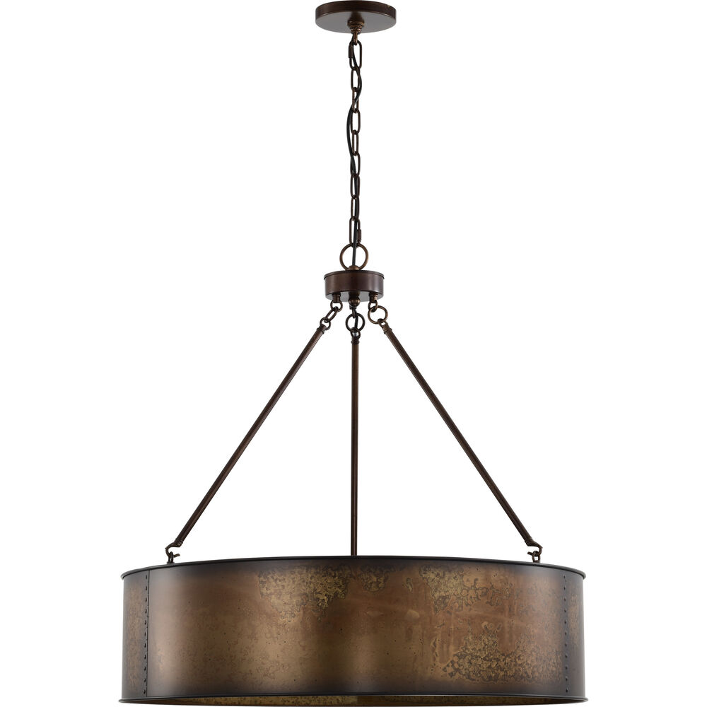 Nuvo Lighting Kettle 5 Light 30 Inch Weathered Brass Pendant Ceiling Light